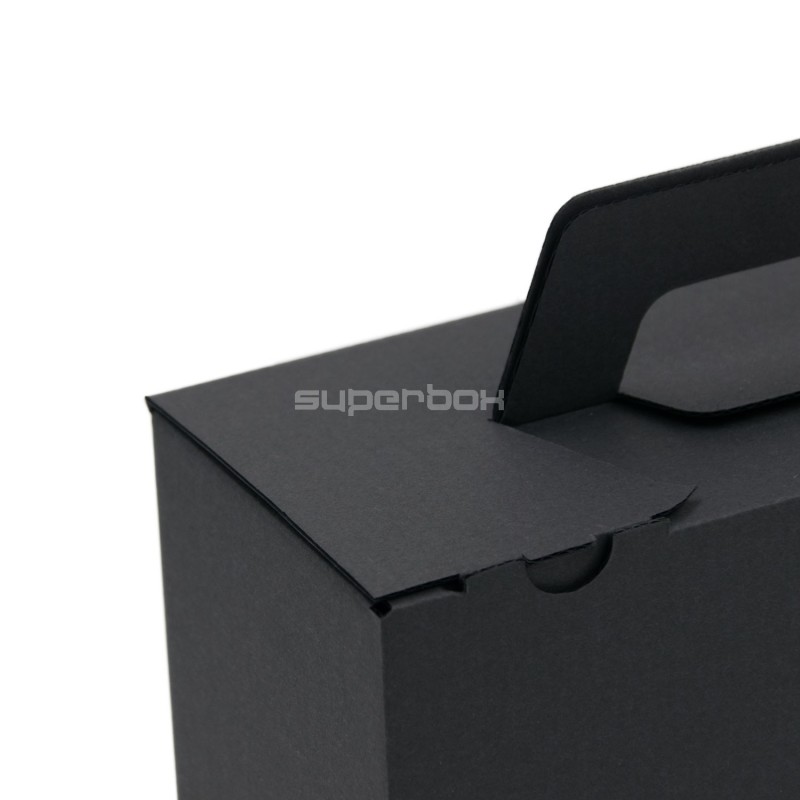 Black Small Suitcase Type Gift Box with Handle