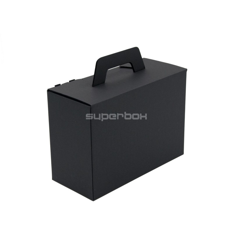 Black Small Suitcase Type Gift Box with Handle