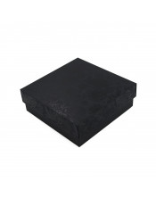 Black Square Gift Box of Height 8 cm with a Lid ROSES