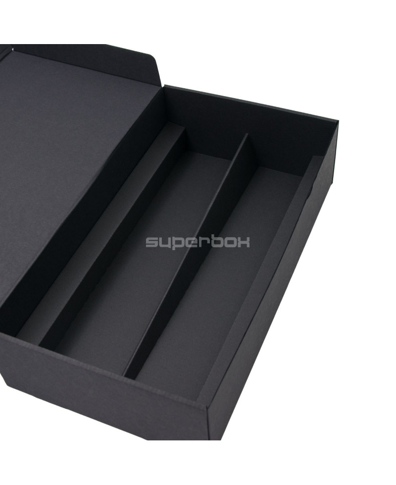 Черный вкладыш для упаковки 2 флаконов в коробку B00016