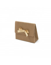 Brown Open Flute Box For Packing Jewelry, Height of 80 mm