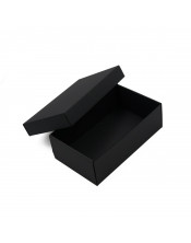 Black Gift Box with Lid for Packing Gloves