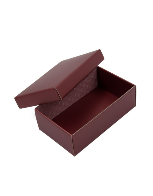 Metalizēta sarkana maza dāvanu kastīte ar vāku