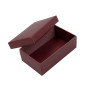 Metallized Red Small Gift Box with Lid