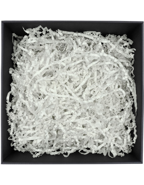 Rigid White Shredded Paper - 4 mm, 1 kg