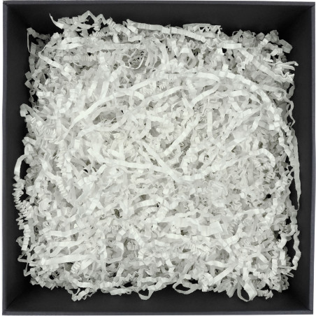 Rigid White Shredded Paper - 4 mm, 1 kg