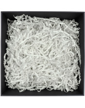 Жёсткая измельченная бумага белого цвета - 4 мм, 1 кг