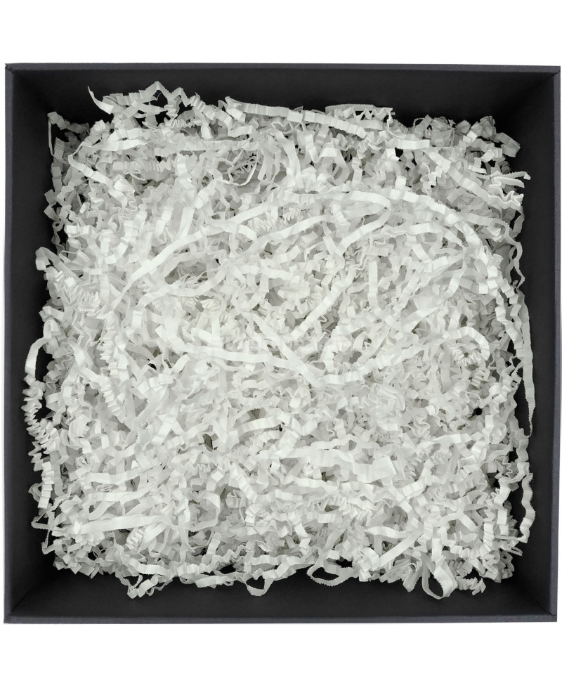Tugev valge hakitud paber - 4 mm, 1 kg