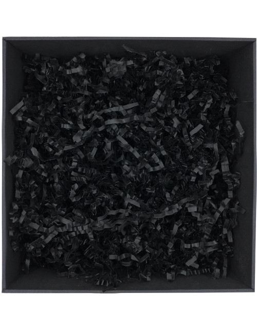 Standžios juodos popieriaus drožlės - 4 mm, 1 kg