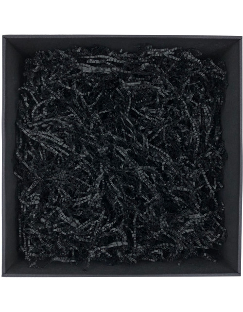 Rigid Black Shredded Paper - 2 mm, 1 kg