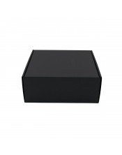 Kvadratinė juoda L dydžio dovanų dėžutė kosmetikai