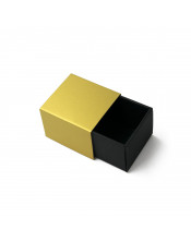 Dviejų dalių maža dėžutė suvenyrams su auksine įmaute