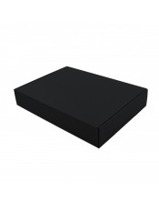 Kiirkinnitusega suur musta värvi karp riiete pakkimiseks