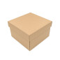 Brown Square Medium Size Gift Box with a Lid