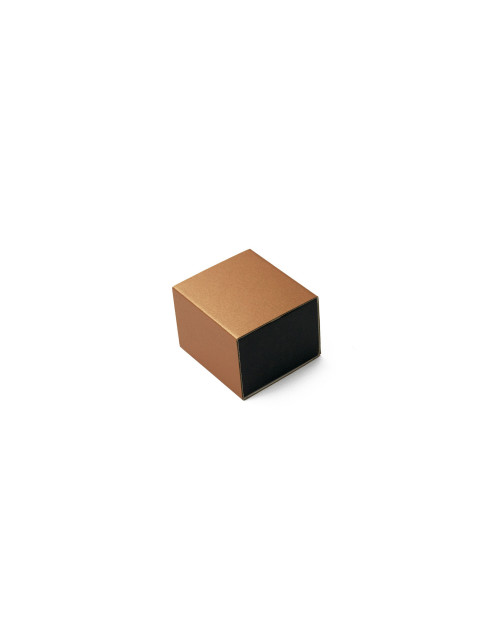 Dviejų dalių maža dėžutė suvenyrams su bronzine įmaute