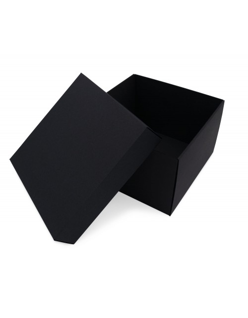 Melna kvadrāta dāvanu kastīte