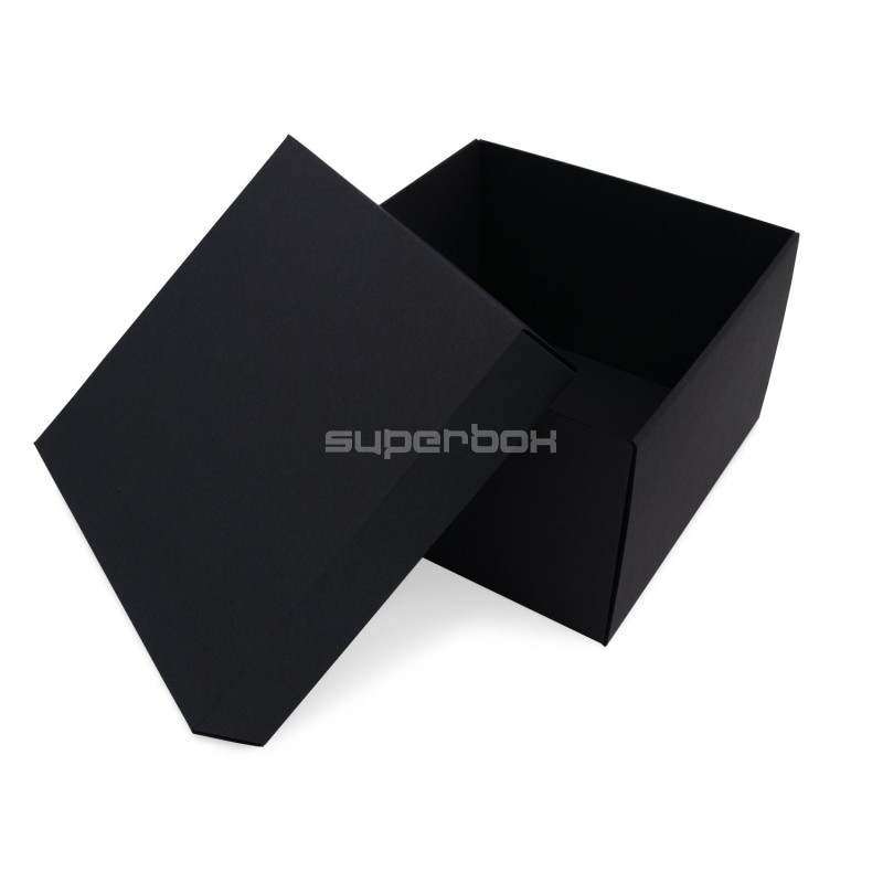 Black Square Medium Size Gift Box with a Lid