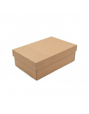 Ruda dėžutė su dangteliu, 10 cm aukščio