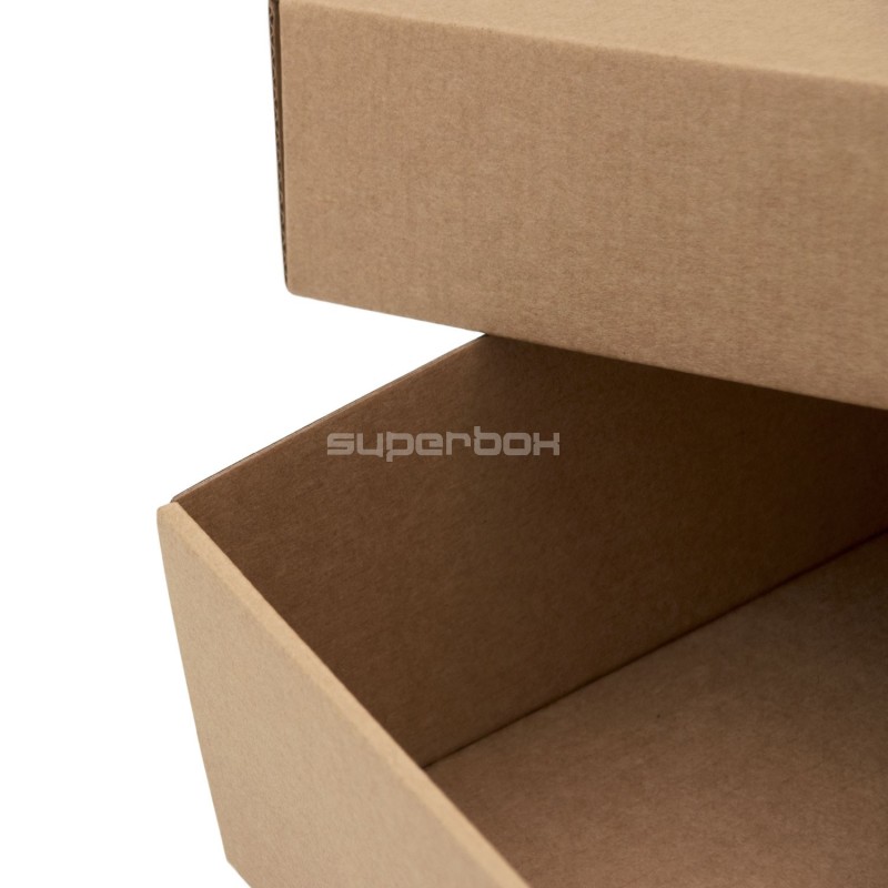 Brown Square Box of 8 cm Height with a Lid