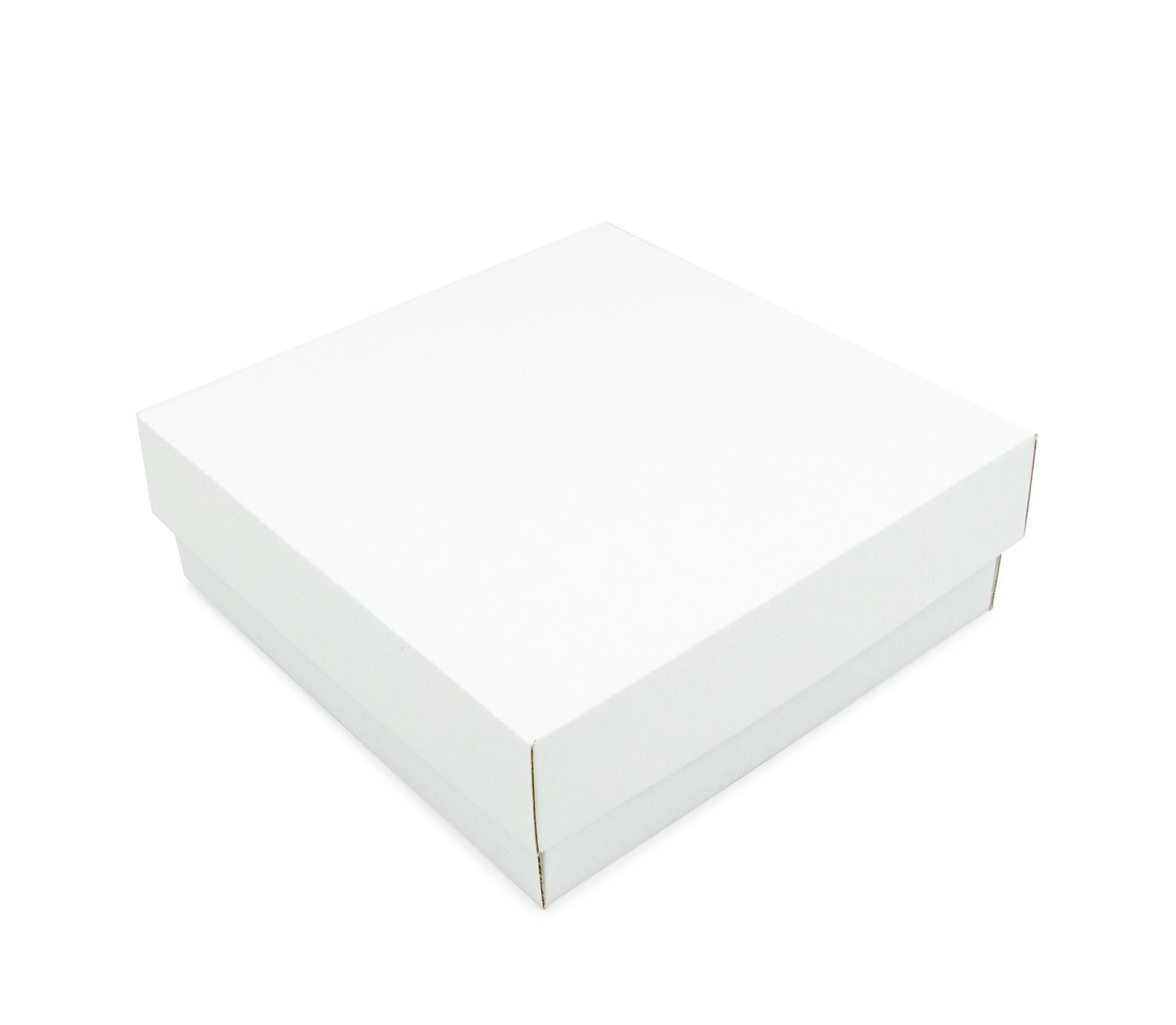 Small Square Gift Box - Smooth White Paperboard (285gsm) (Base & Lid)