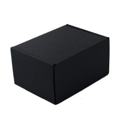 Small Black Corrugated Cardboard Gif Box