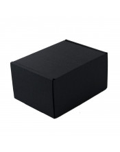 Maža juodos mikrogofros dovanų dėžutė