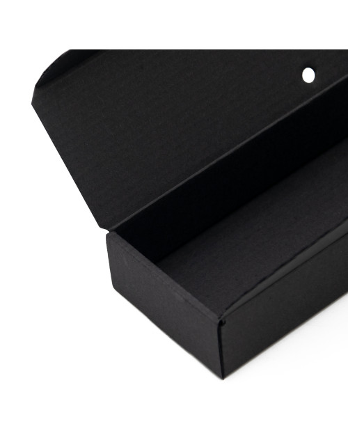 Black Ribbon Closure Oblong Box for Packing Bookmarks