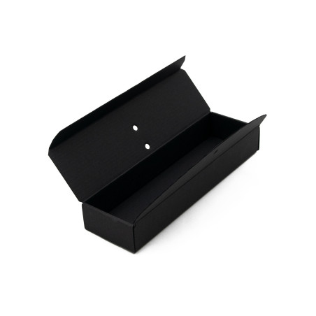 Black Ribbon Closure Oblong Box for Packing Bookmarks