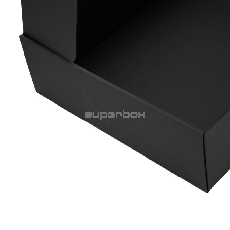 Black Quick Closing Very Large Gift Box with Window