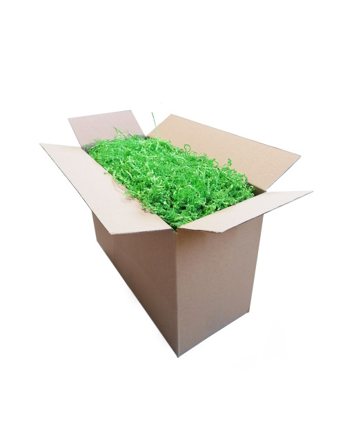 Standžios žalios popieriaus drožlės - 2 mm, 1 kg