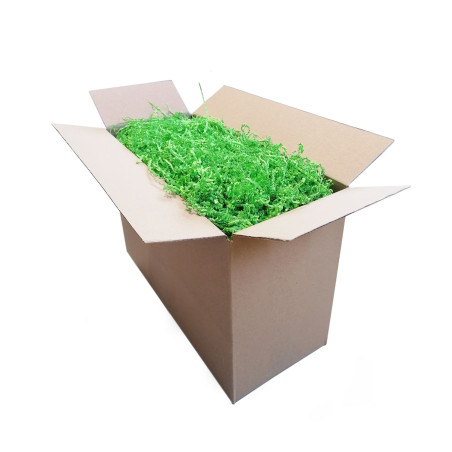 Rigid Green Shredded Paper - 2 mm, 1 kg