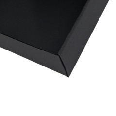 Black Square Box with Window, Height of 9 cm