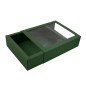 Green Luxury Matchbox Style Gift Box with Window