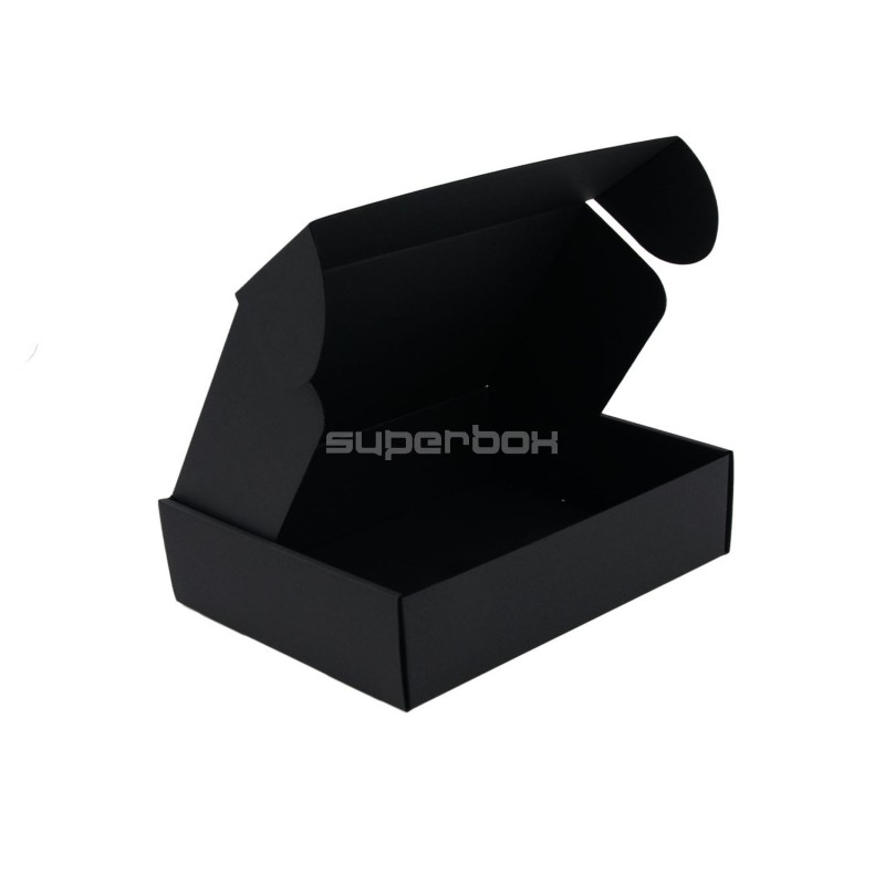 Black Easy to Assemble Box, Height of 7 cm