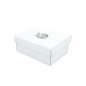 White Rectangular Gift Box Board with a Lid