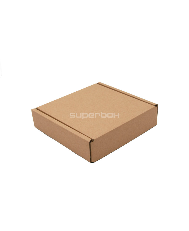 Brown Low Height Square Shipping Box 5 cm of Depth