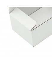 Pailga balta nedidelė dėžutė su dangteliu ir suneriamu dugneliu