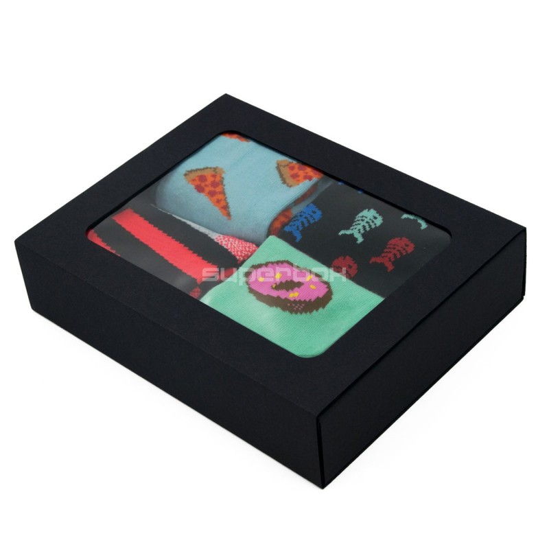 Black Sleeve Gift Box with Clear Window