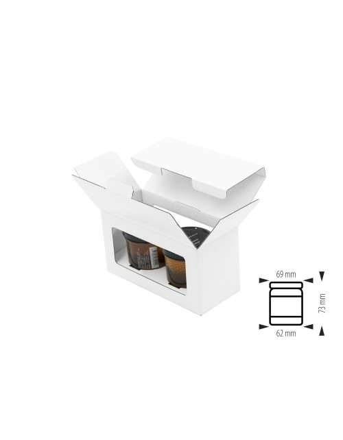 White Gift Box for Two Jar