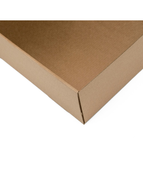 Brown Square Shipping Box, Height of 9 cm
