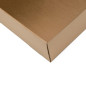 Brown Square Shipping Box, Height of 9 cm