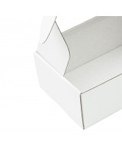 Balta A5 izmēra dāvanu kaste 85 mm augstumā ar skaidru lodziņu