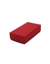 Raudona dviejų dalių kartono dėžutė