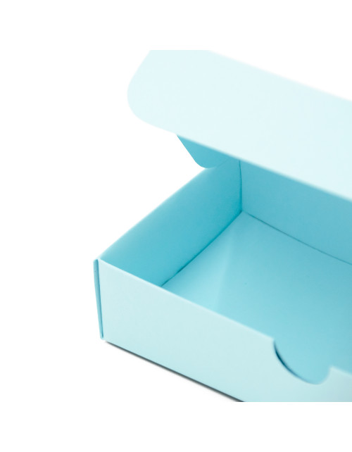 Elongated Gift Box from Baby Blue Color Decorative Cardboard