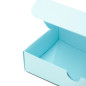 Elongated Gift Box from Baby Blue Color Decorative Cardboard