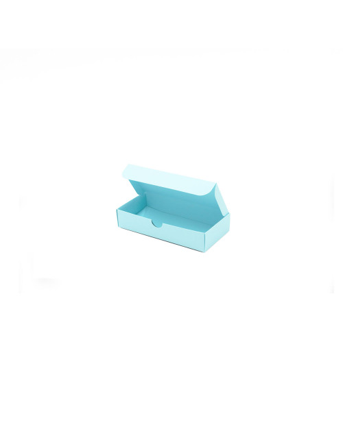 Elongated Gift Box from Baby Blue Color Decorative Cardboard