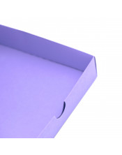 Lilac Square Box with Recessed Cardboard Lid