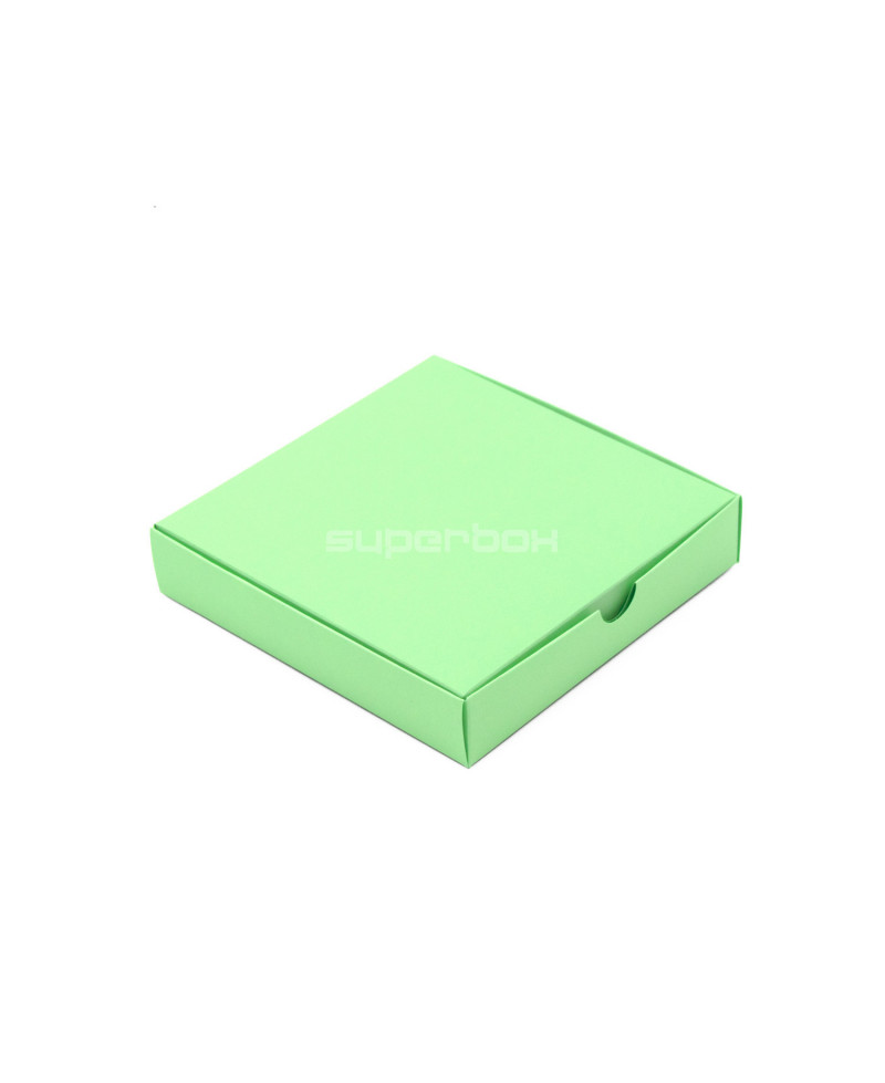 Light Green Square Box with Recessed Cardboard Lid