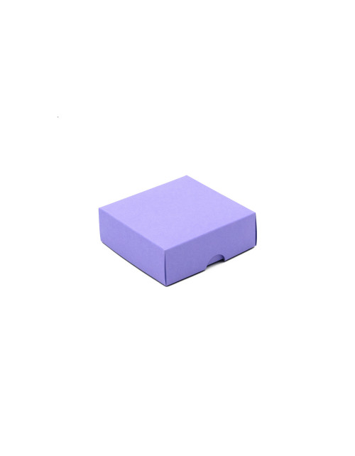 Divdaļīga maza kvadrātveida ceriņu dāvanu kastīte