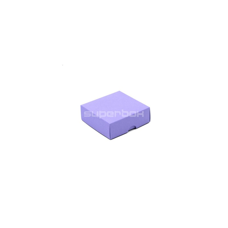 Two Piece Small Square Lilac Cardboard Gift Box